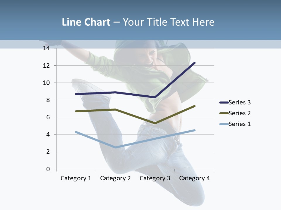 Cheerful Sporty Dancer PowerPoint Template