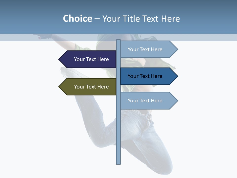 Cheerful Sporty Dancer PowerPoint Template