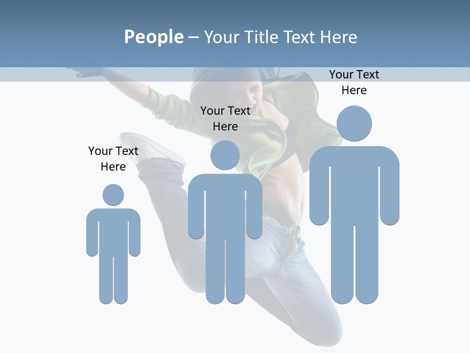 Cheerful Sporty Dancer PowerPoint Template