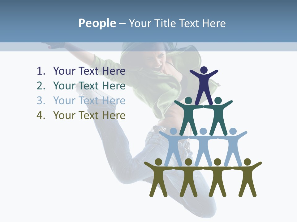 Cheerful Sporty Dancer PowerPoint Template