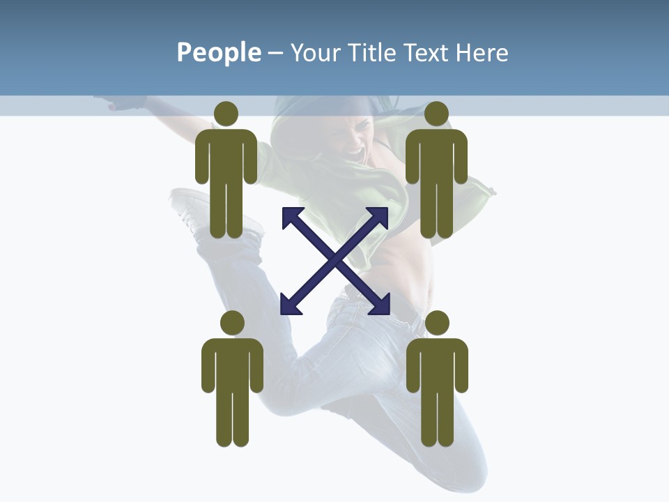 Cheerful Sporty Dancer PowerPoint Template