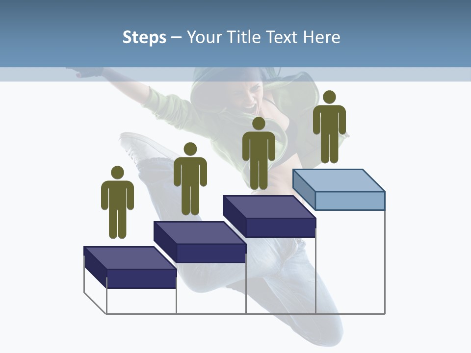 Cheerful Sporty Dancer PowerPoint Template