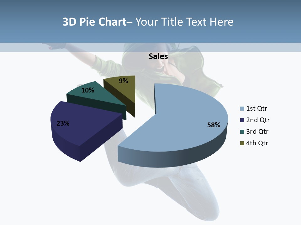 Cheerful Sporty Dancer PowerPoint Template