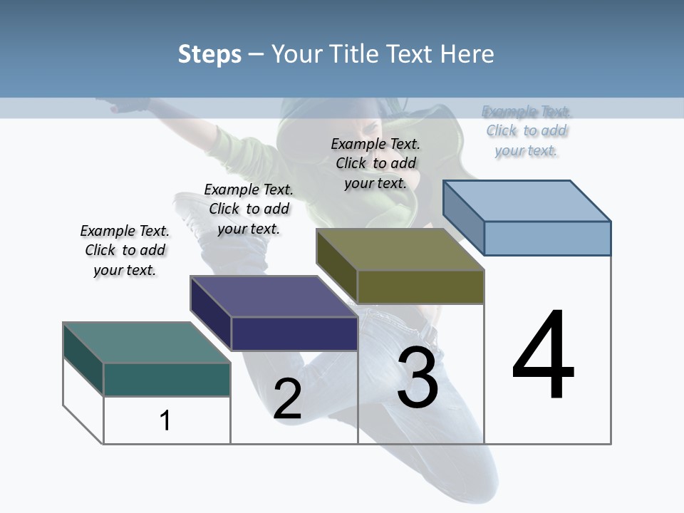 Cheerful Sporty Dancer PowerPoint Template