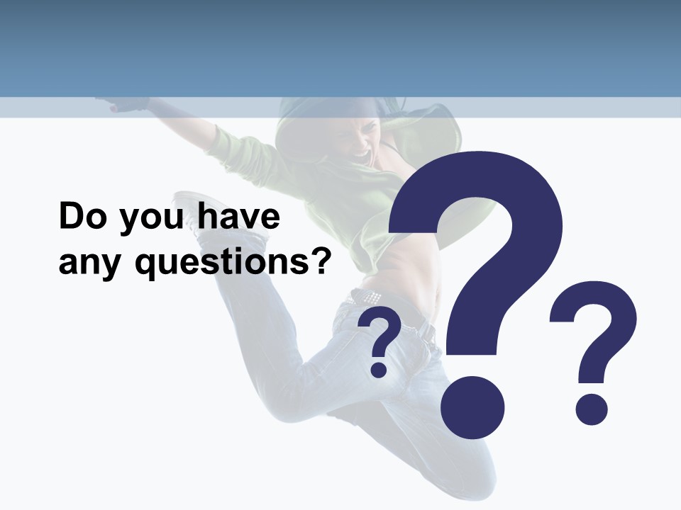 Cheerful Sporty Dancer PowerPoint Template