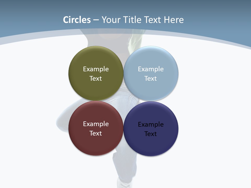 Vertical Flexibility Dancer PowerPoint Template