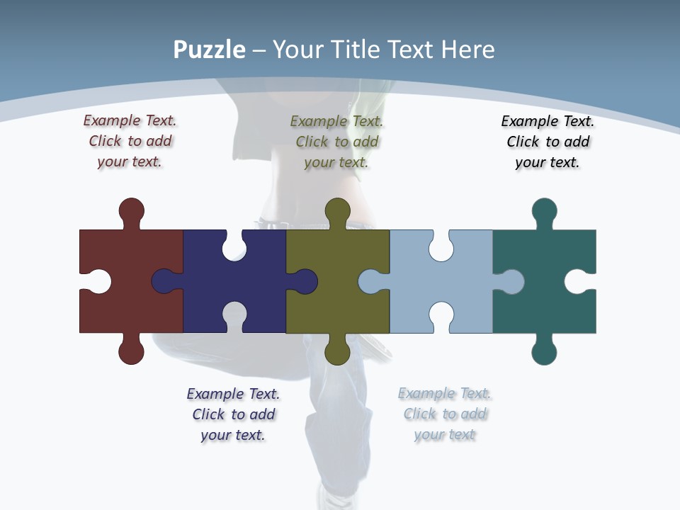 Vertical Flexibility Dancer PowerPoint Template