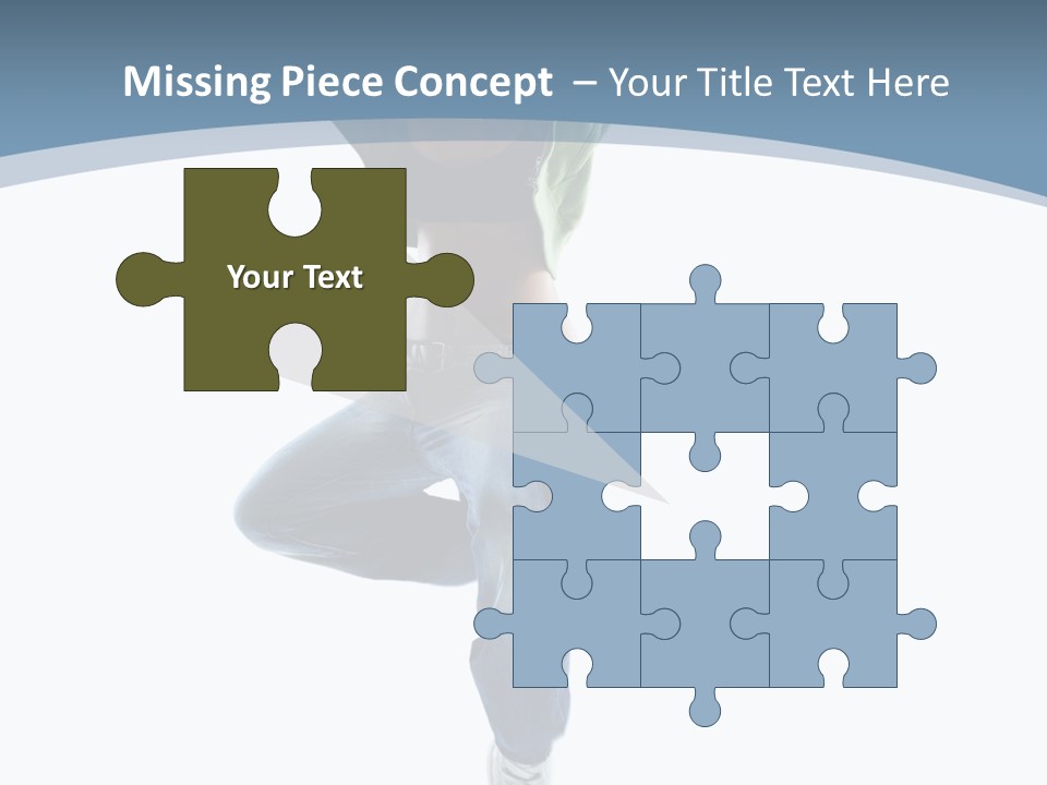 Vertical Flexibility Dancer PowerPoint Template