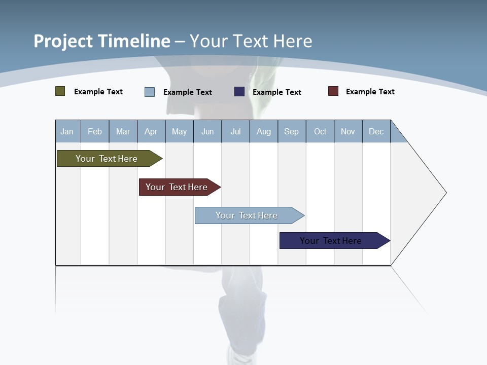 Vertical Flexibility Dancer PowerPoint Template