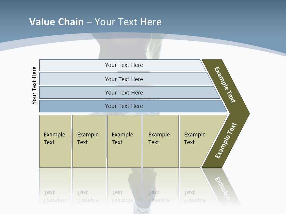 Vertical Flexibility Dancer PowerPoint Template