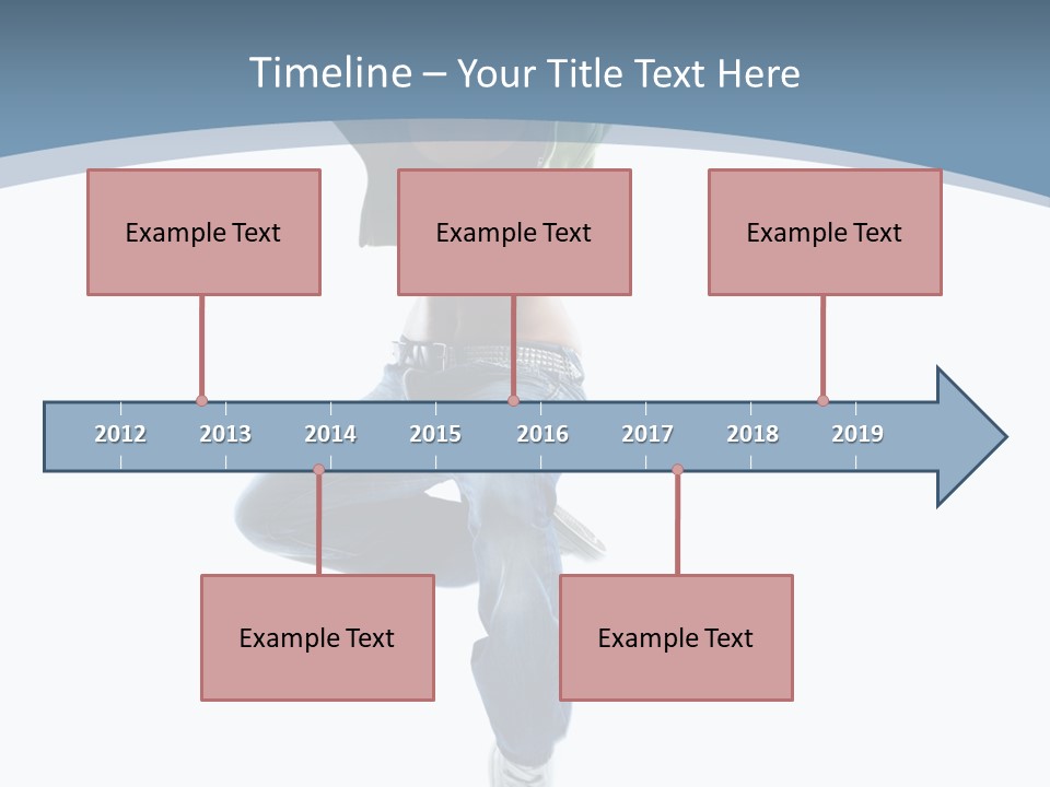 Vertical Flexibility Dancer PowerPoint Template