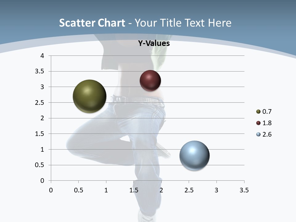 Vertical Flexibility Dancer PowerPoint Template