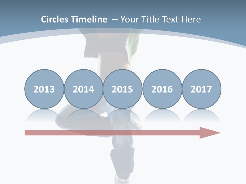 Vertical Flexibility Dancer PowerPoint Template