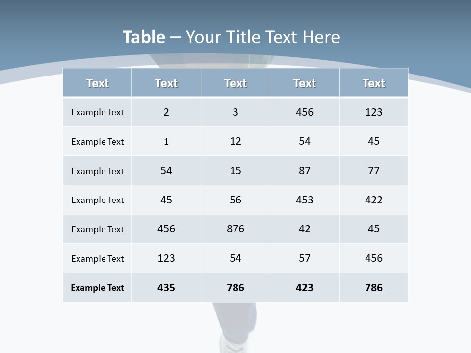 Vertical Flexibility Dancer PowerPoint Template