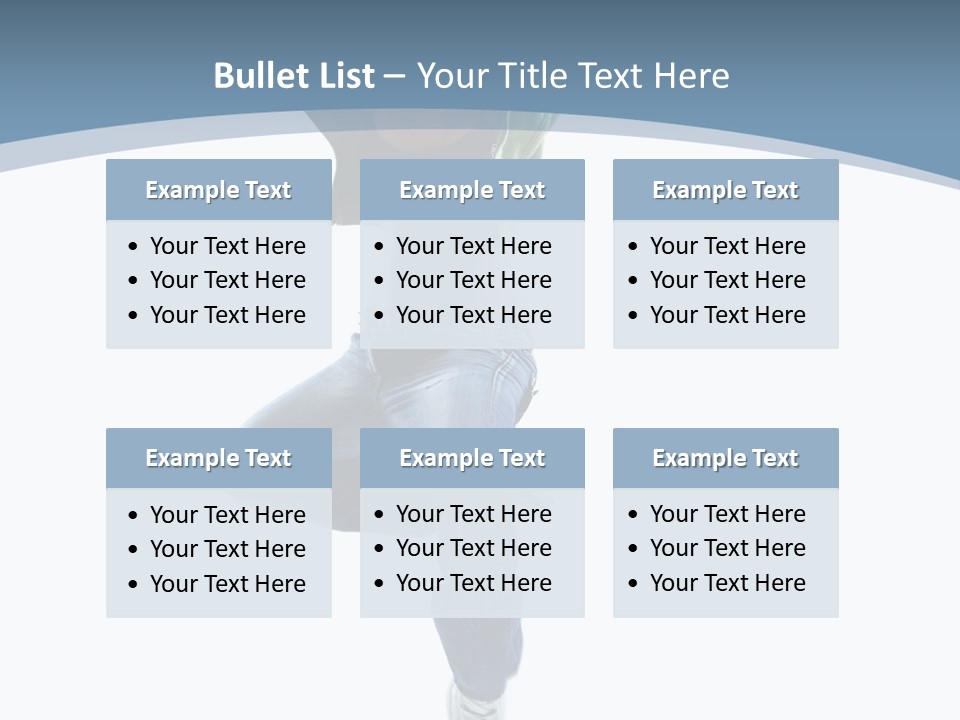 Vertical Flexibility Dancer PowerPoint Template