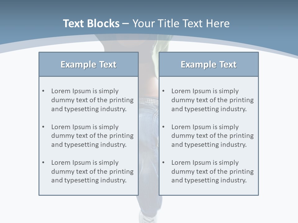 Vertical Flexibility Dancer PowerPoint Template