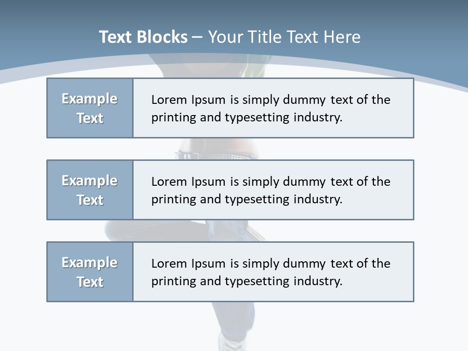 Vertical Flexibility Dancer PowerPoint Template