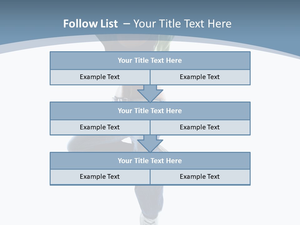 Vertical Flexibility Dancer PowerPoint Template
