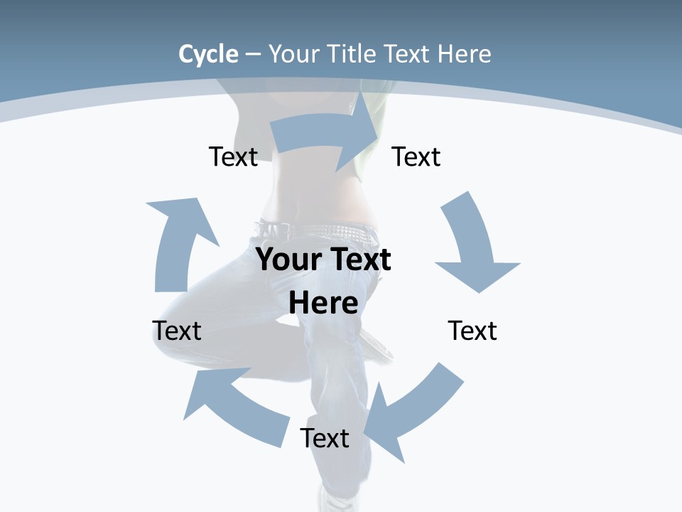 Vertical Flexibility Dancer PowerPoint Template
