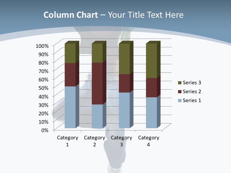 Vertical Flexibility Dancer PowerPoint Template