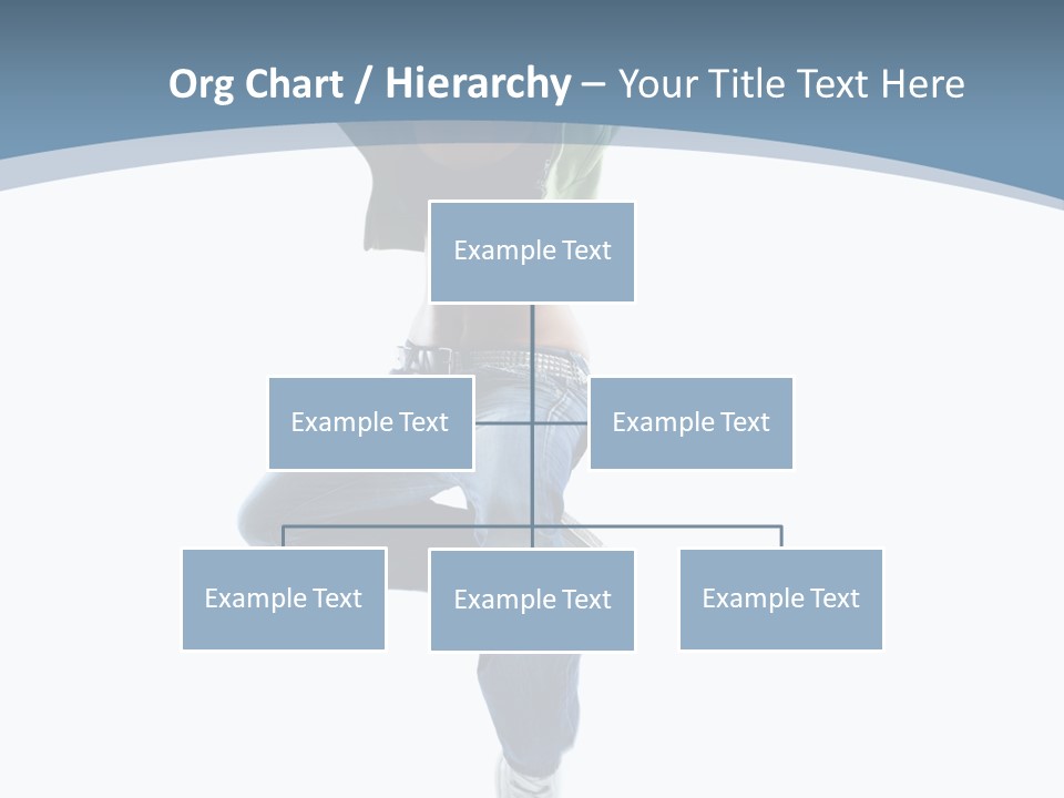 Vertical Flexibility Dancer PowerPoint Template