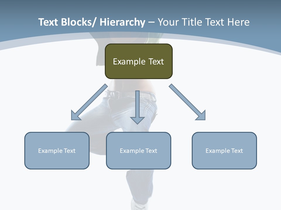 Vertical Flexibility Dancer PowerPoint Template