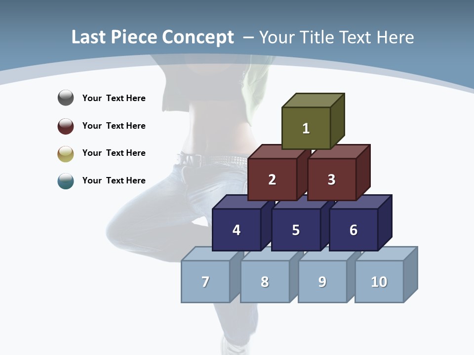 Vertical Flexibility Dancer PowerPoint Template