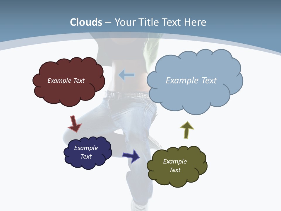 Vertical Flexibility Dancer PowerPoint Template