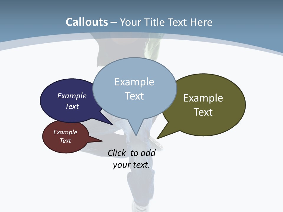 Vertical Flexibility Dancer PowerPoint Template
