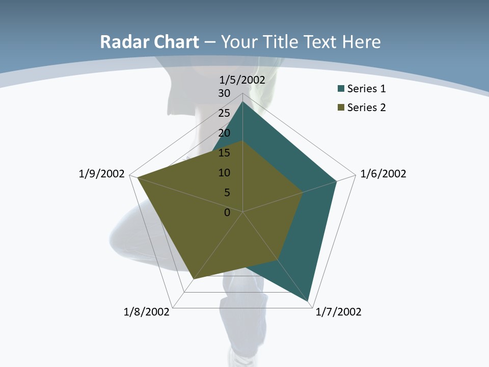 Vertical Flexibility Dancer PowerPoint Template