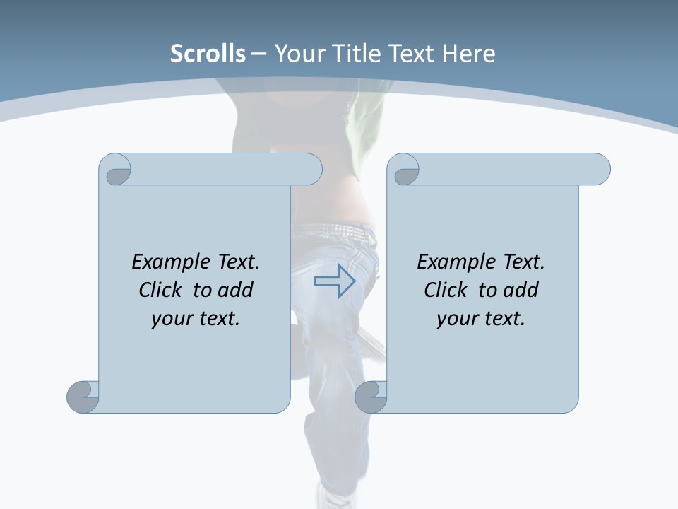 Vertical Flexibility Dancer PowerPoint Template