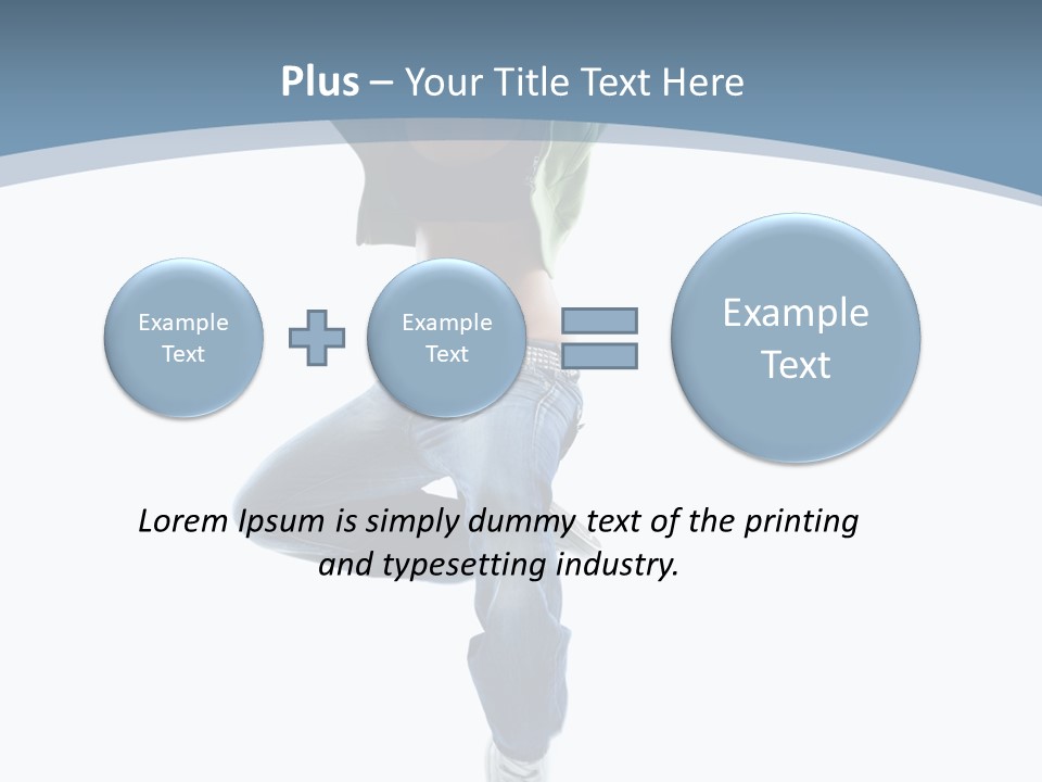 Vertical Flexibility Dancer PowerPoint Template