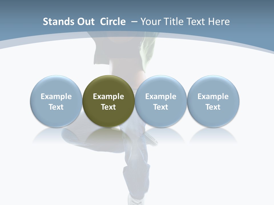 Vertical Flexibility Dancer PowerPoint Template