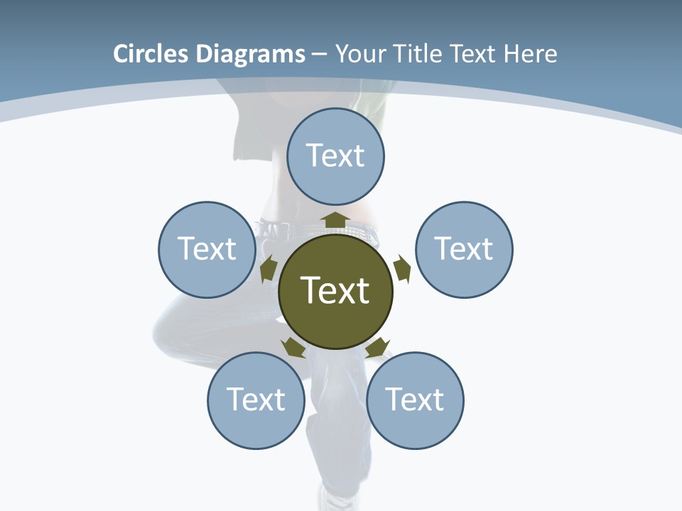 Vertical Flexibility Dancer PowerPoint Template