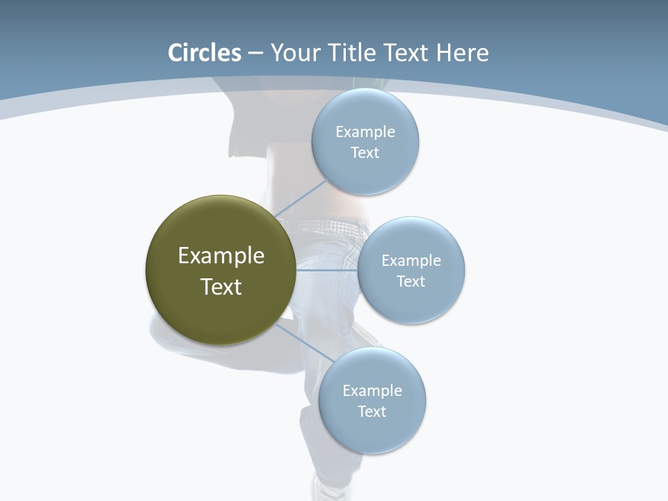 Vertical Flexibility Dancer PowerPoint Template