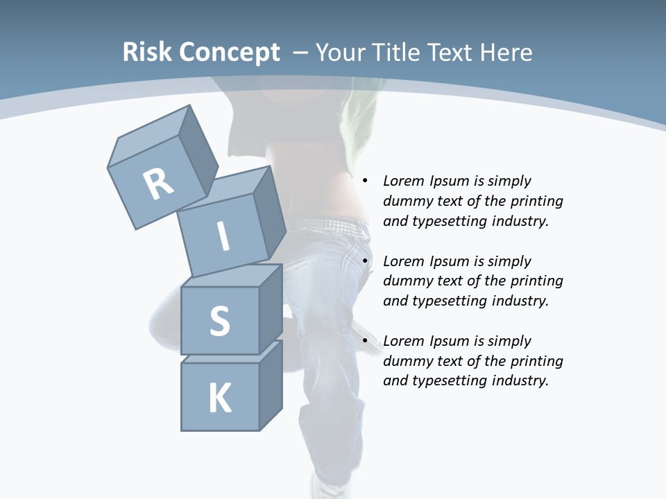 Vertical Flexibility Dancer PowerPoint Template