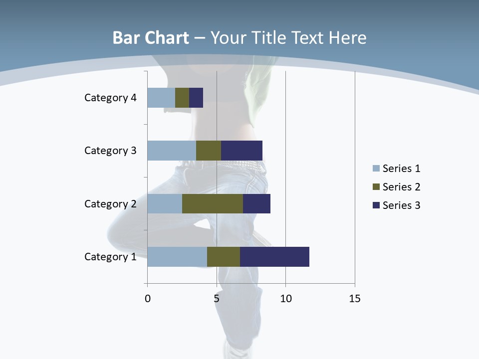 Vertical Flexibility Dancer PowerPoint Template