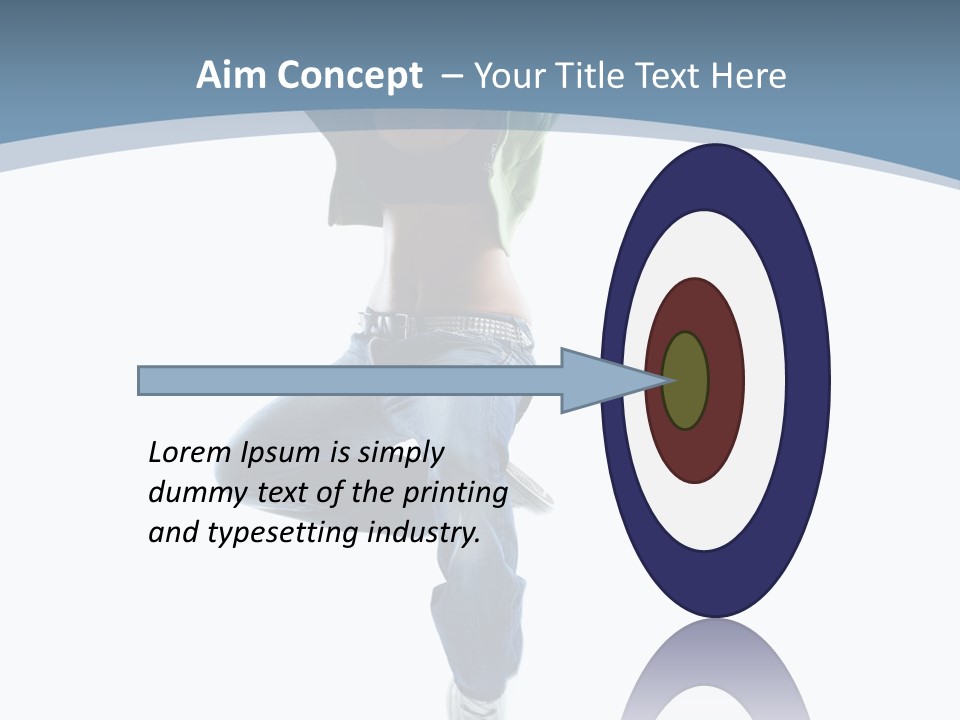 Vertical Flexibility Dancer PowerPoint Template