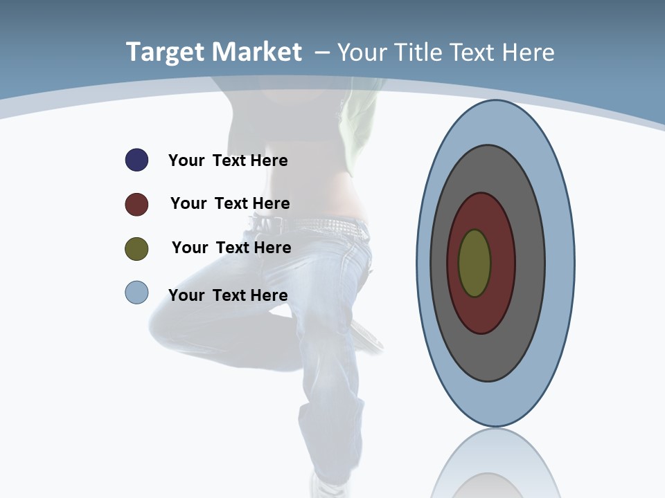 Vertical Flexibility Dancer PowerPoint Template