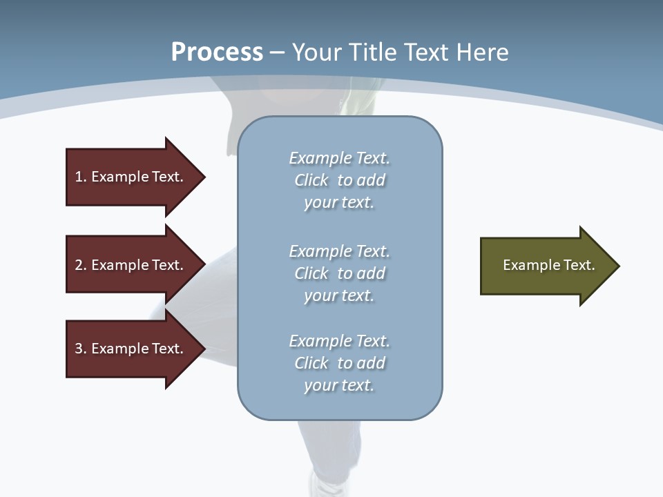 Vertical Flexibility Dancer PowerPoint Template
