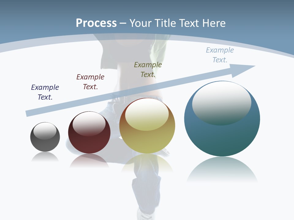 Vertical Flexibility Dancer PowerPoint Template