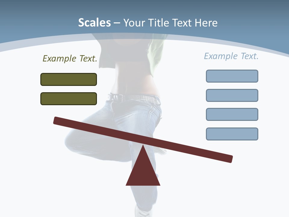 Vertical Flexibility Dancer PowerPoint Template