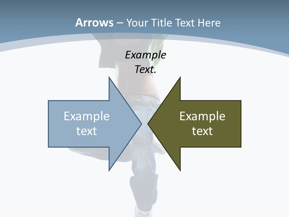 Vertical Flexibility Dancer PowerPoint Template