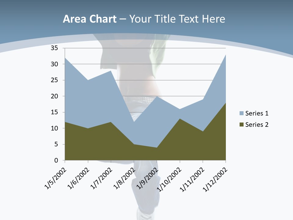 Vertical Flexibility Dancer PowerPoint Template