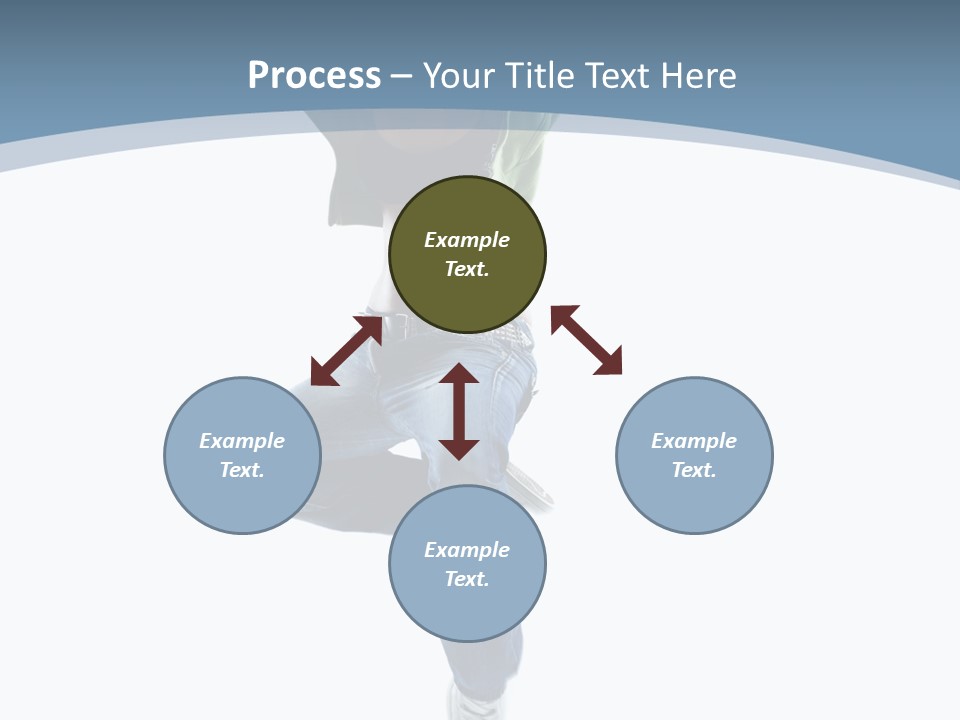 Vertical Flexibility Dancer PowerPoint Template