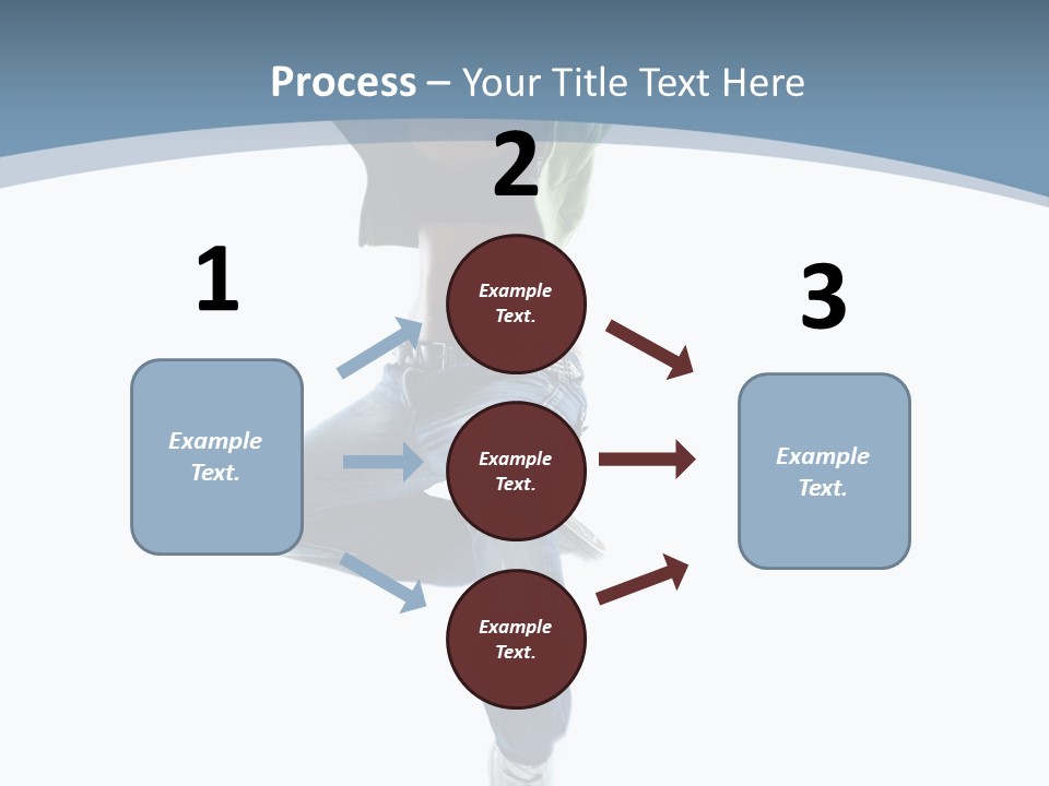 Vertical Flexibility Dancer PowerPoint Template