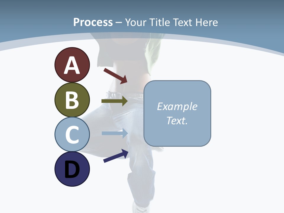 Vertical Flexibility Dancer PowerPoint Template
