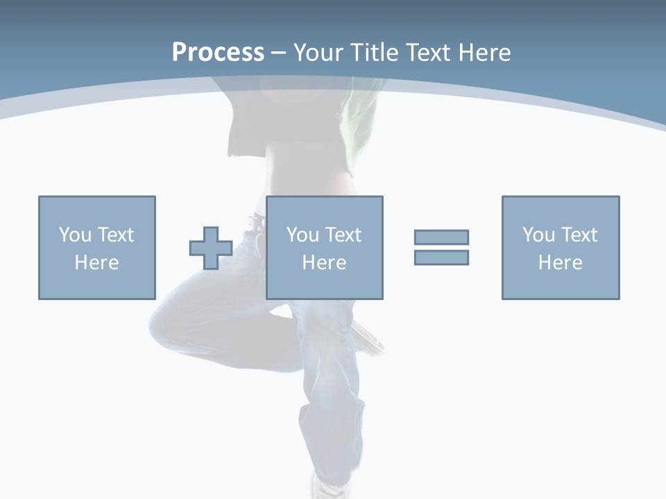 Vertical Flexibility Dancer PowerPoint Template