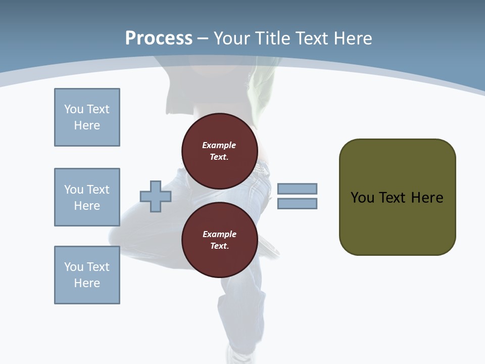 Vertical Flexibility Dancer PowerPoint Template