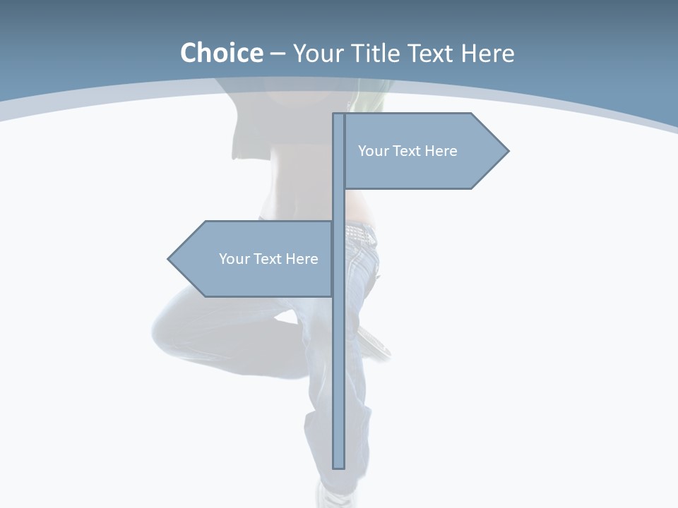 Vertical Flexibility Dancer PowerPoint Template